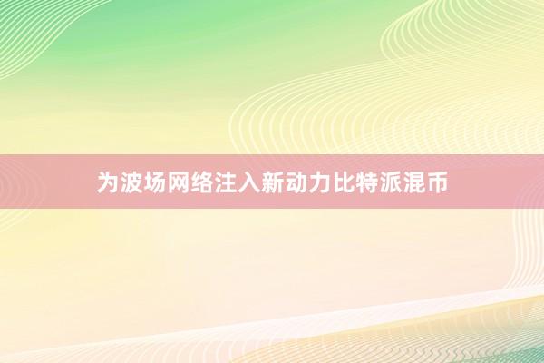 为波场网络注入新动力比特派混币