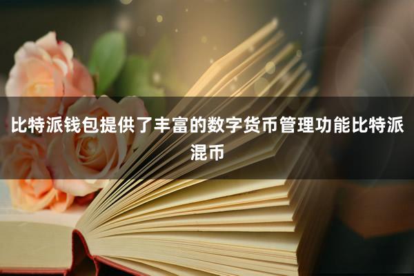 比特派钱包提供了丰富的数字货币管理功能比特派混币