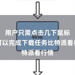 用户只需点击几下鼠标就可以完成下载任务比特派看行情