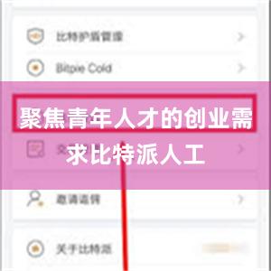 聚焦青年人才的创业需求比特派人工