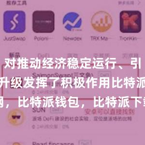 对推动经济稳定运行、引导产业转型升级发挥了积极作用比特派官网，比特派钱包，比特派下载，bitpie交易所