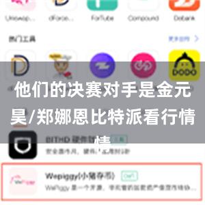 他们的决赛对手是金元昊/郑娜恩比特派看行情