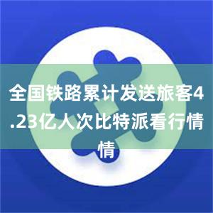 全国铁路累计发送旅客4.23亿人次比特派看行情