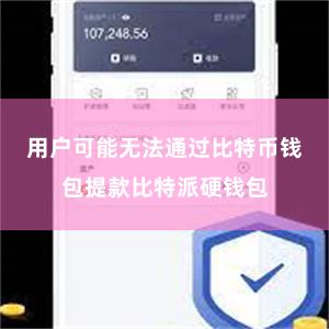 用户可能无法通过比特币钱包提款比特派硬钱包